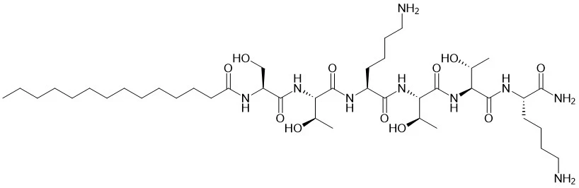 Myrisstoyl heksapeptid -4